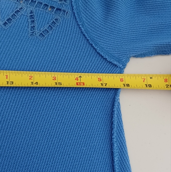 Free People Moonrise Cutout Boho  Long-sleeve Thermal Top - Picture 13 of 14